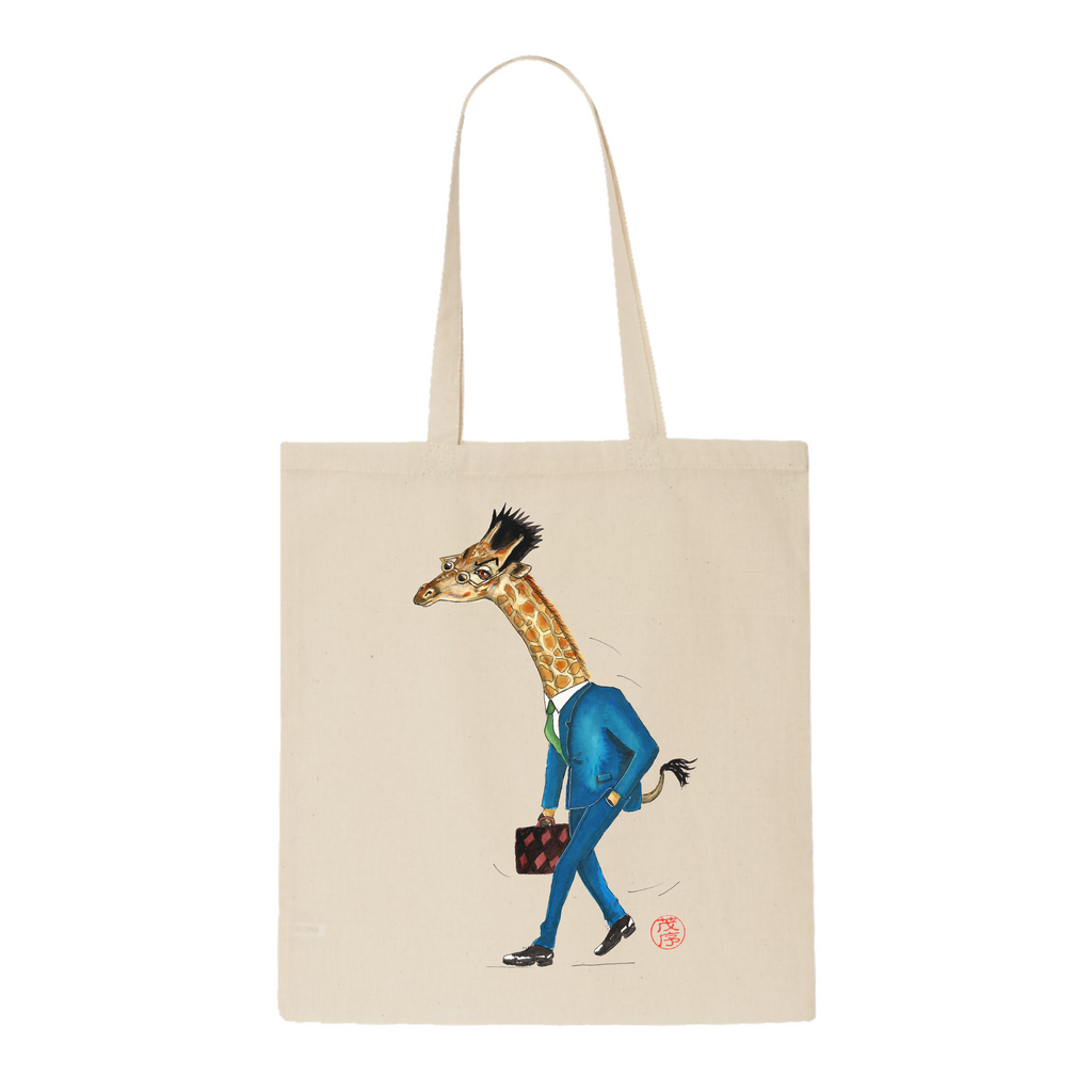 Giraffe Businessman - Tote Bag - ( MoJoSA )