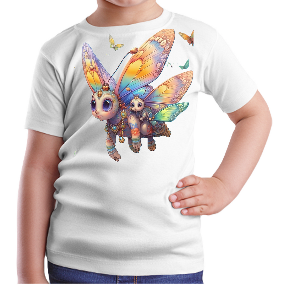 Butterfly-2 Kids T-Shirt (ArtzyAi)