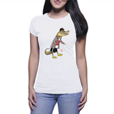 Croc in socks in Crocs - Women's T-shirt - ( MoJoSA )