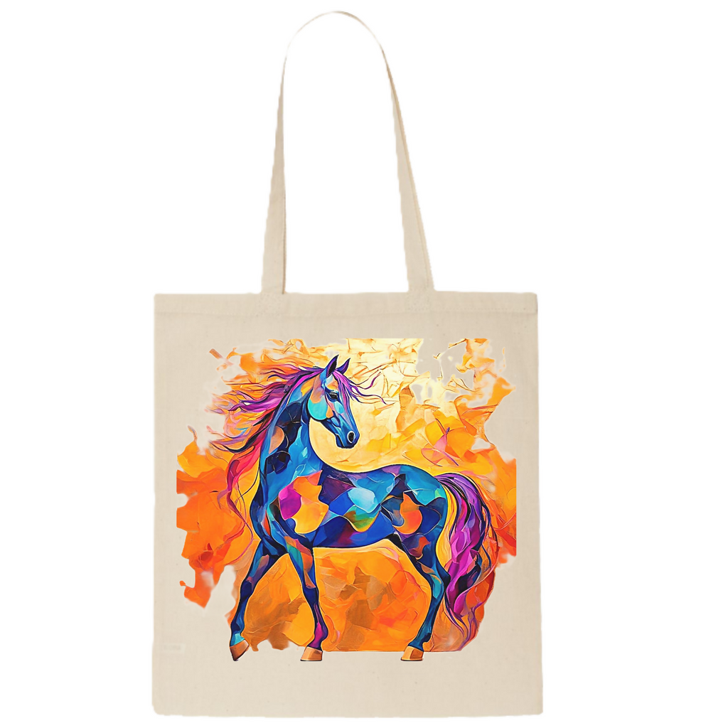 Soul of the Horse: Abstract 10 - Tote Bag (ArtzyAi)