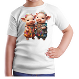 Piggy-1 Kids T-Shirt (ArtzyAi) (1)