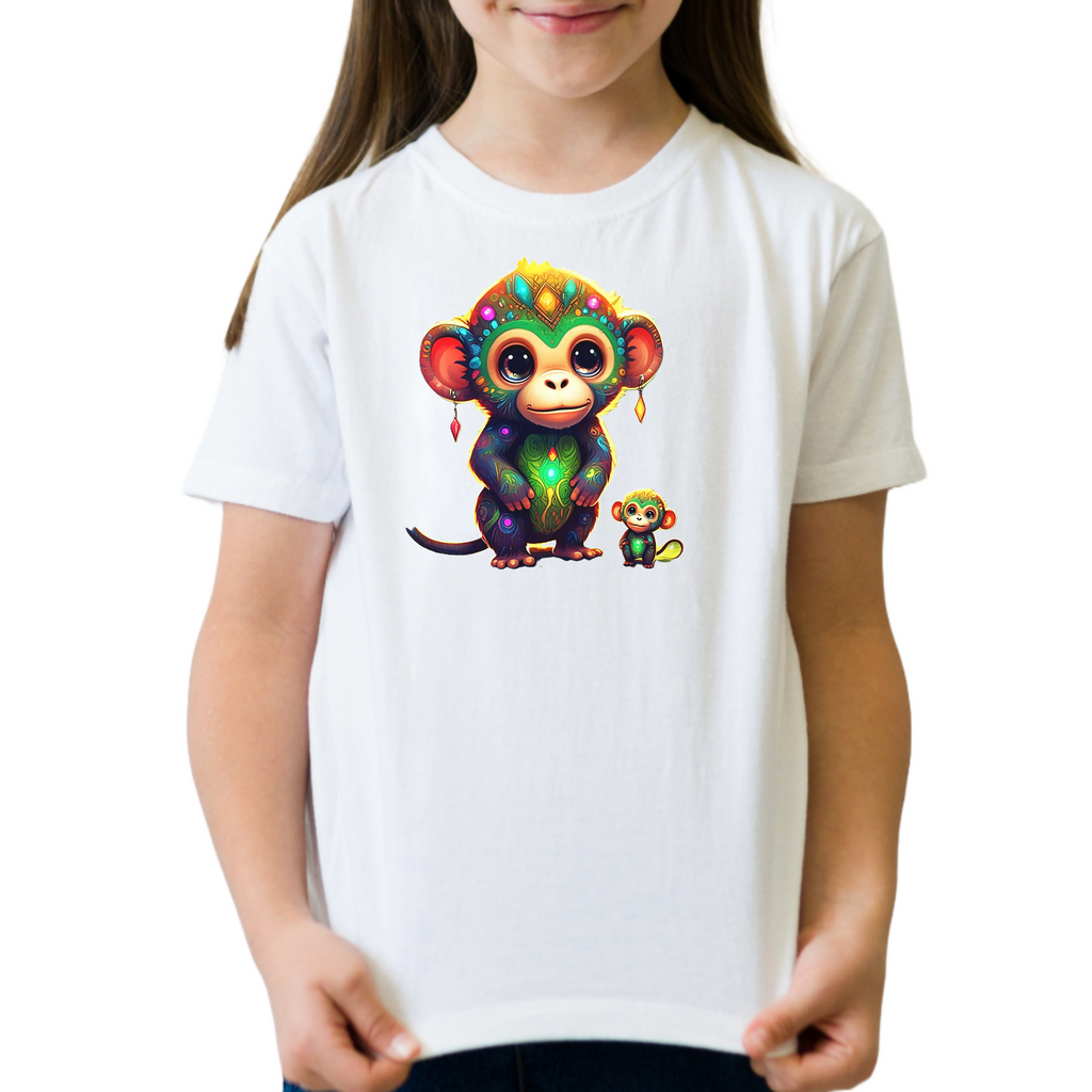 Funky Monkey 19 - Unisex Kids T-Shirt (ArtzyAi)