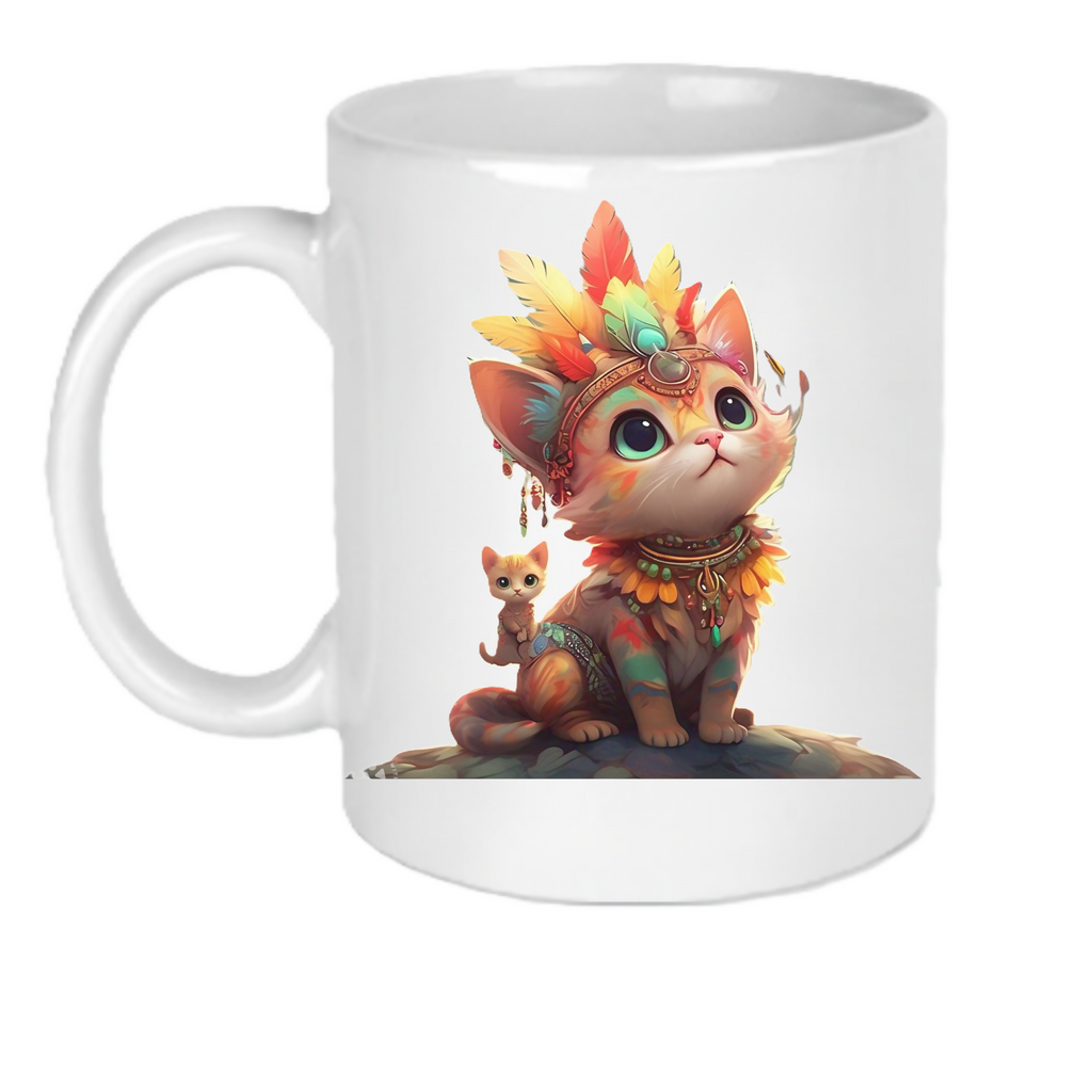 Purrfect-1 Ceramic Mug (ArtzyAi)