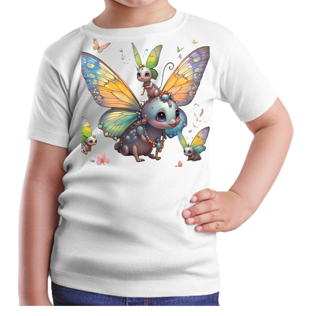 Butterfly-4 Kids T-Shirt (ArtzyAi)