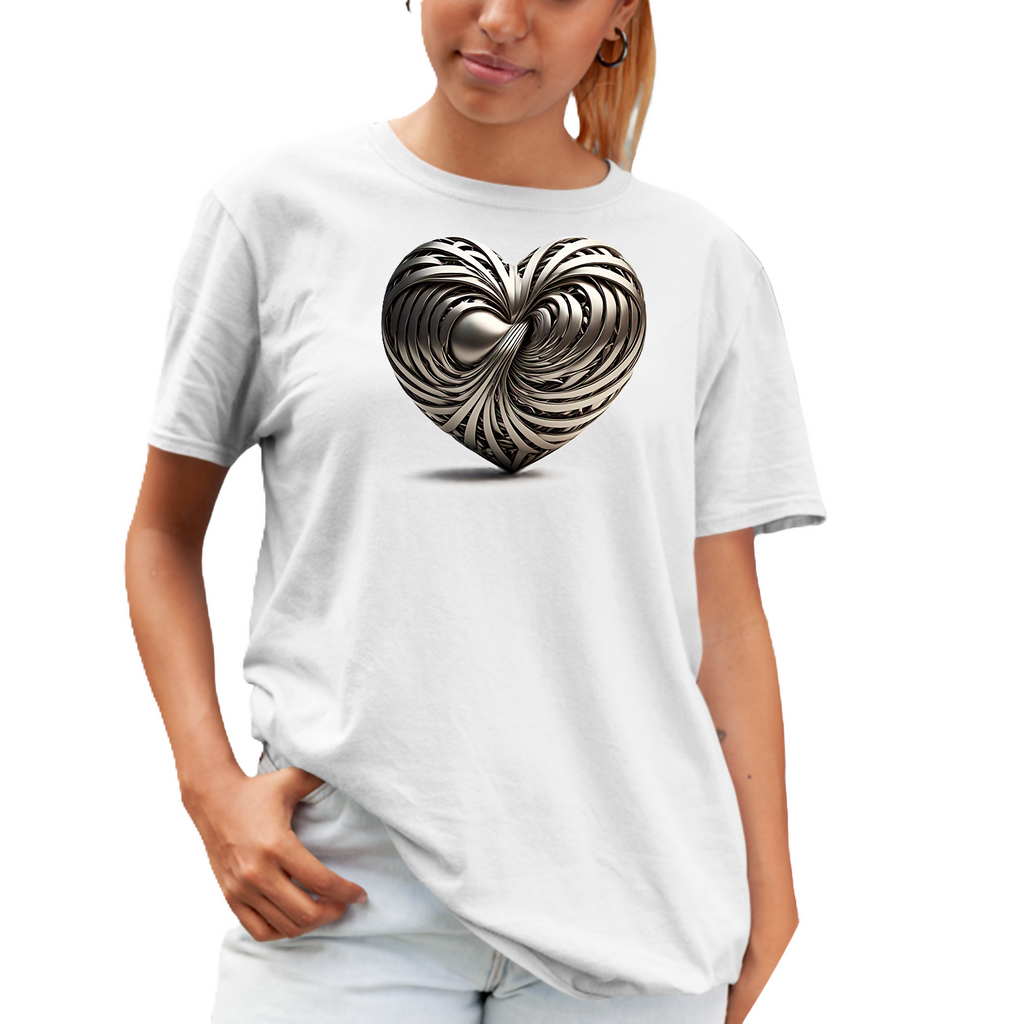 HEART OF GOLD - L Unisex T-Shirt (ArtzyAI)