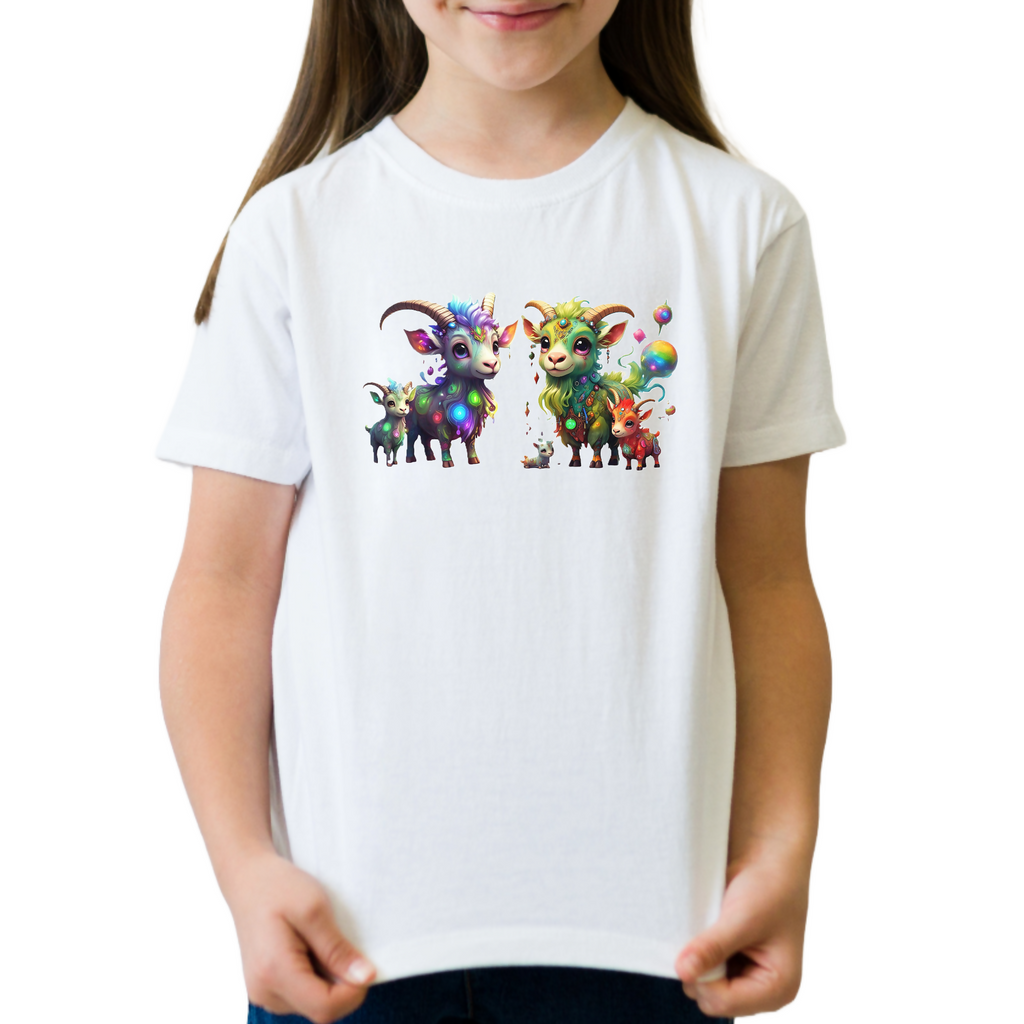 Gary Goat & Friends 8 - Unisex Kids T-Shirt (ArtzyAi)