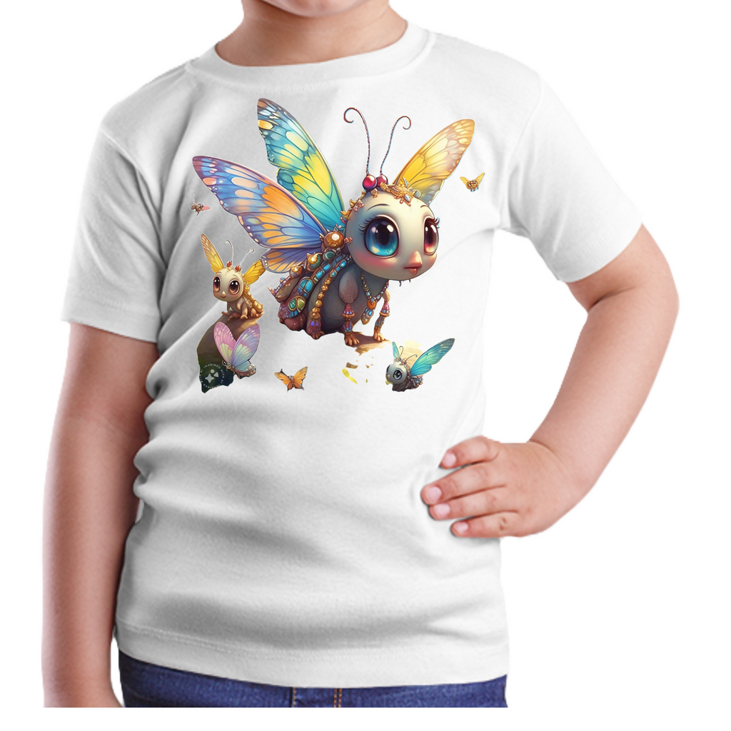 Butterfly-3 Kids T-Shirt (ArtzyAi)