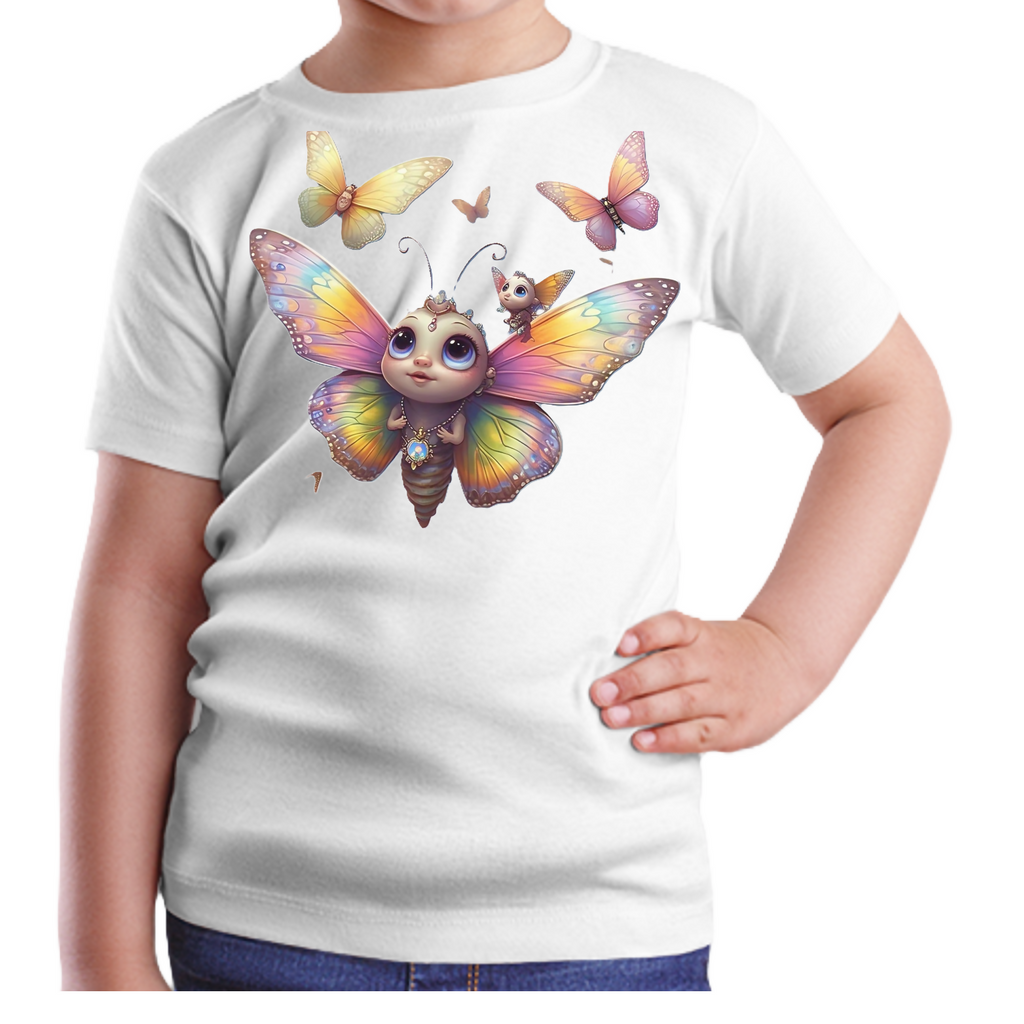 Butterfly-5 Kids T-Shirt (ArtzyAi)