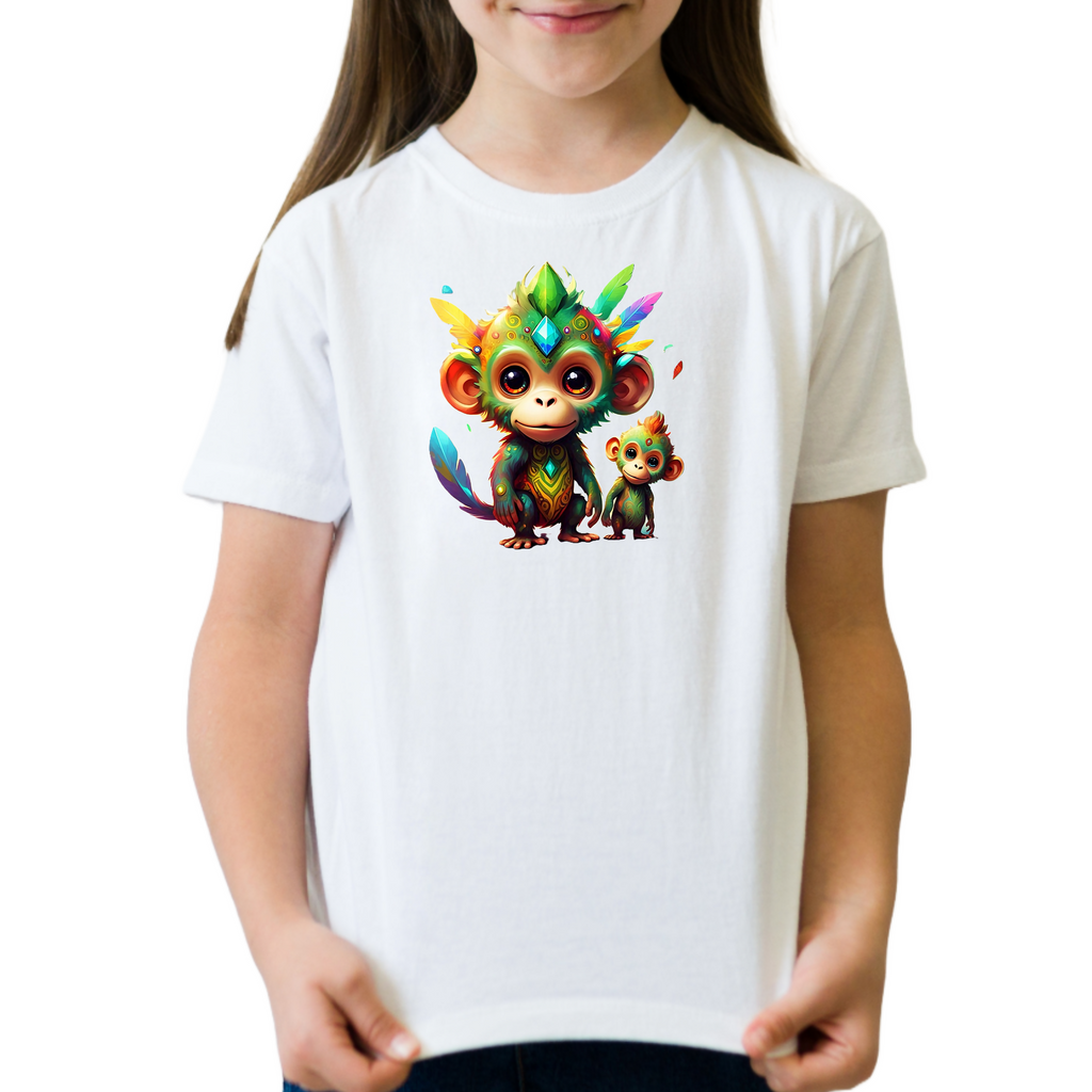 Funky Monkey 6 - Unisex Kids T-Shirt (ArtzyAi)