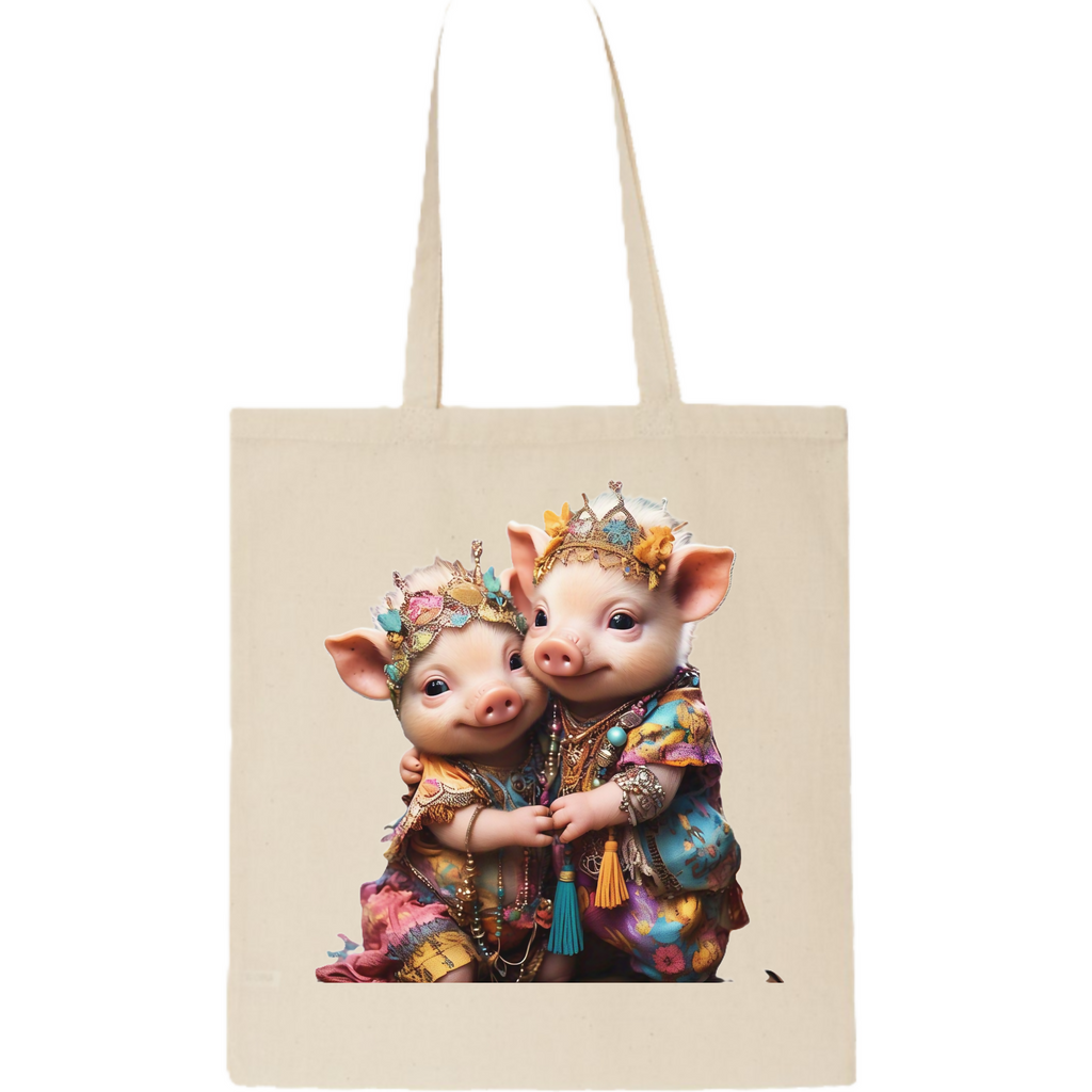 Piggy-2 Tote Bag (ArtzyAi)