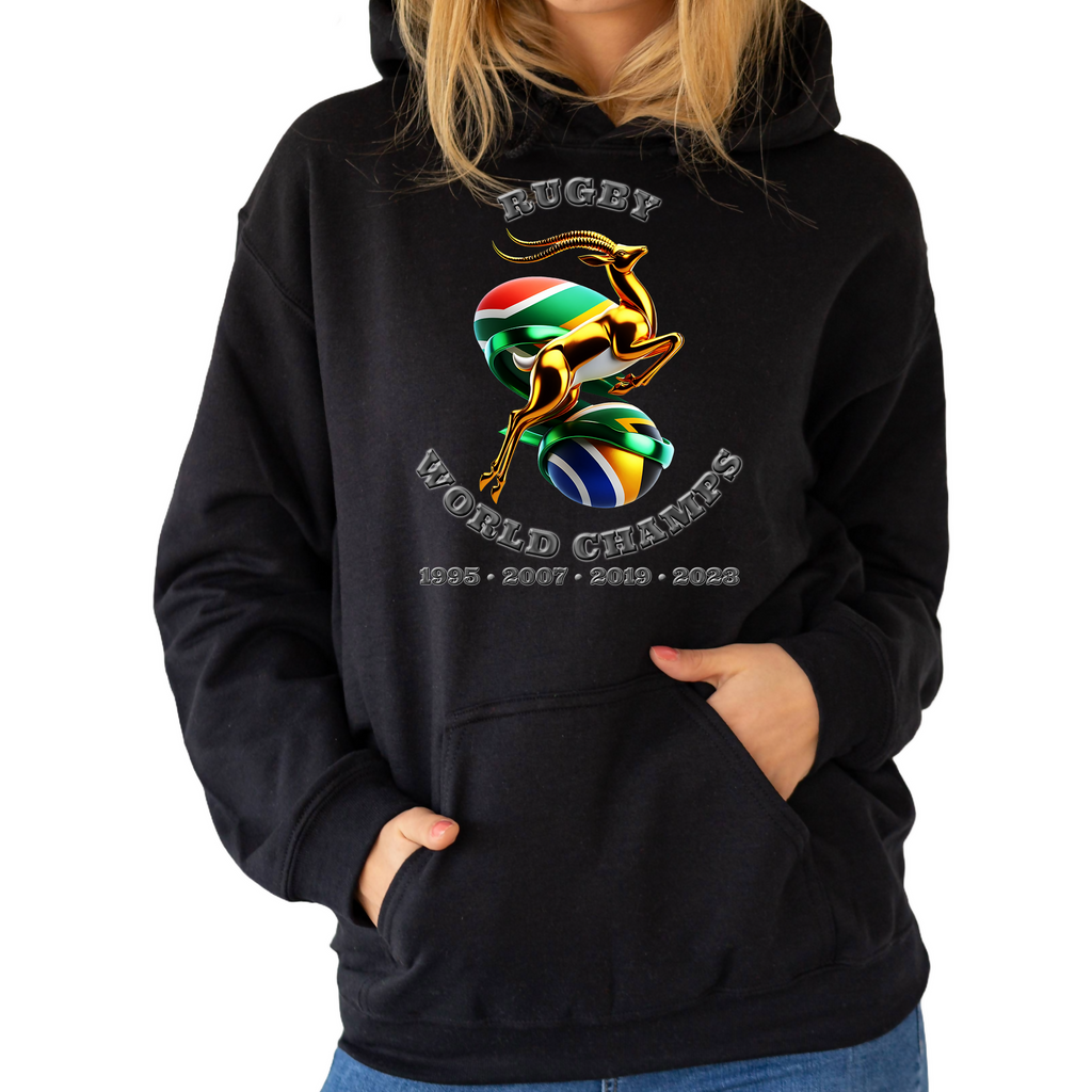 Rugby World Champions nr21 - Unisex Hoodie (Tackle and Try)