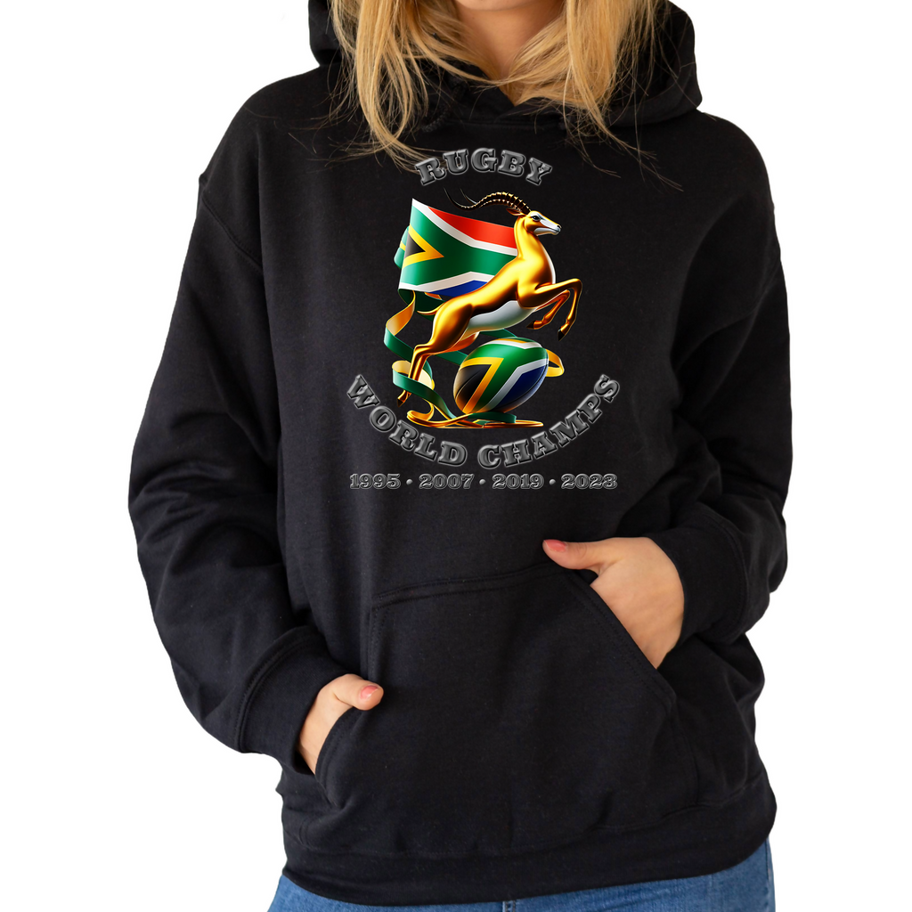 Rugby World Champions nr3 - Unisex Hoodie (Tackle and Try)