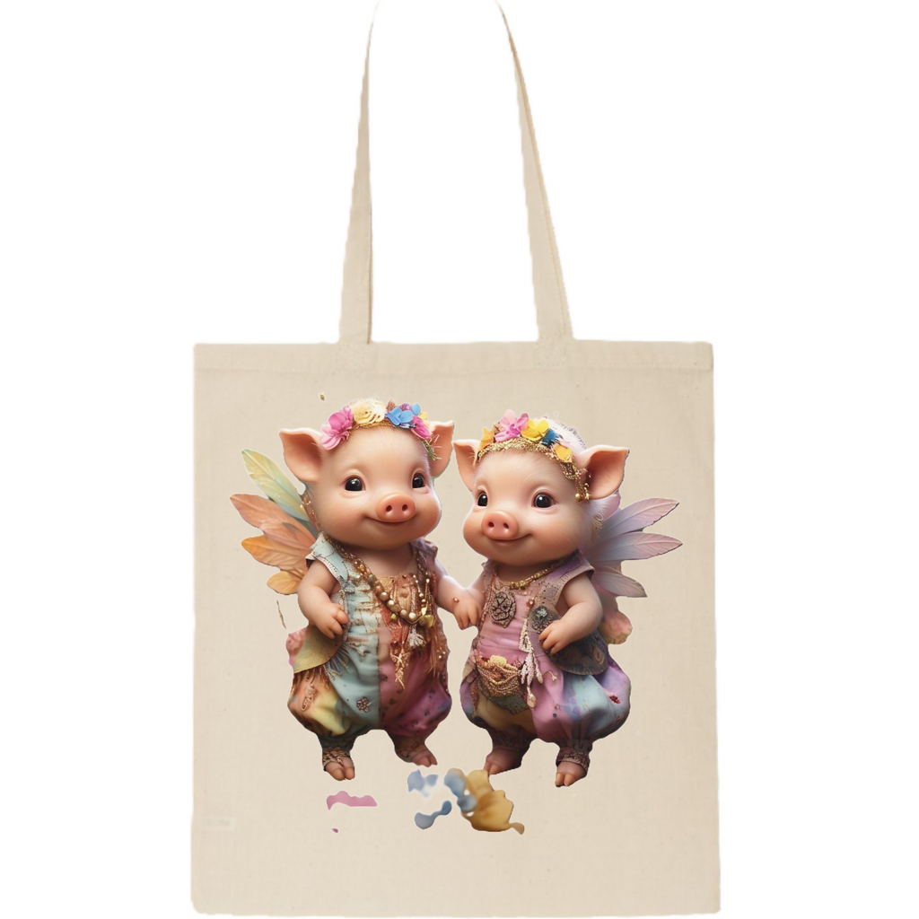 Piggy-9 Tote Bag (ArtzyAi)