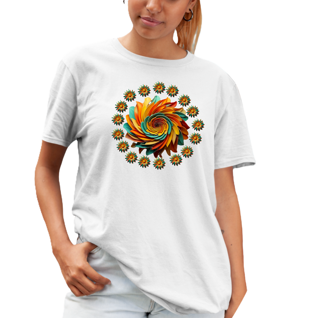 Floral Artistry - Unisex T-Shirt (ArtzyAi)