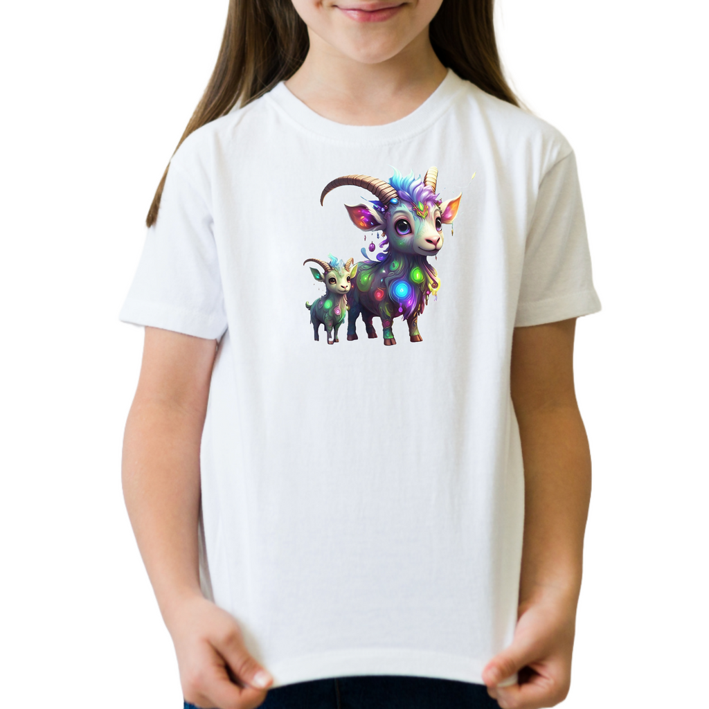 Goat Love 14 - Unisex Kids T-Shirt (ArtzyAi)