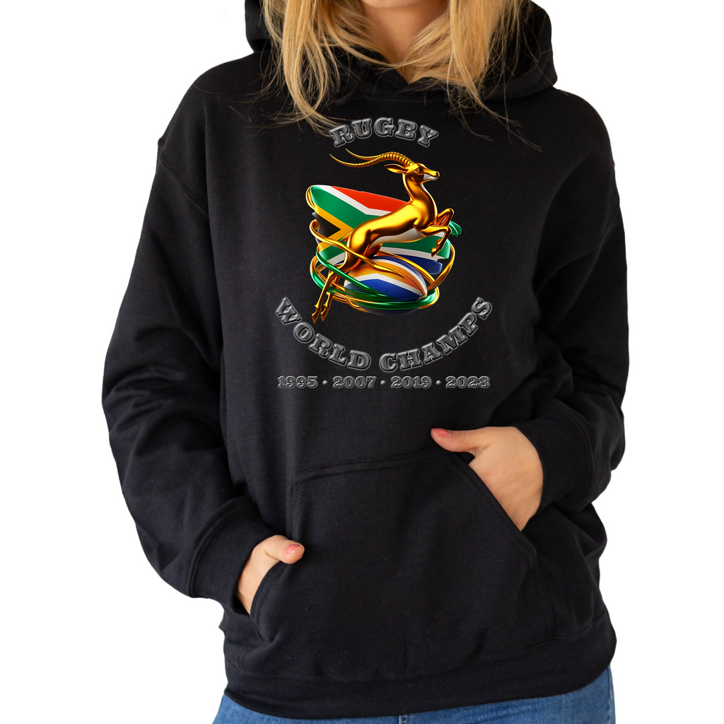 Rugby World Champions nr30 - Unisex Hoodie (Tackle and Try)