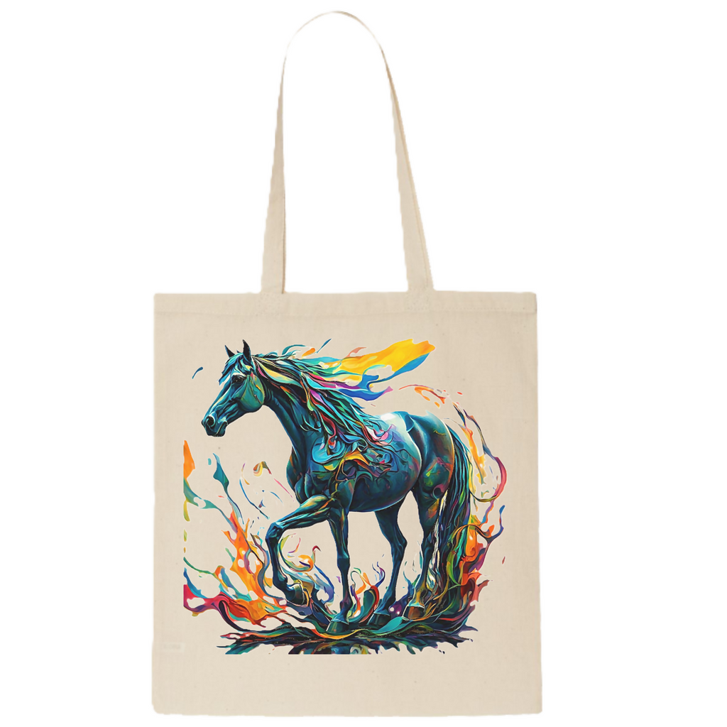 Soul of the Horse: Abstract 7 - Tote Bag (ArtzyAi)