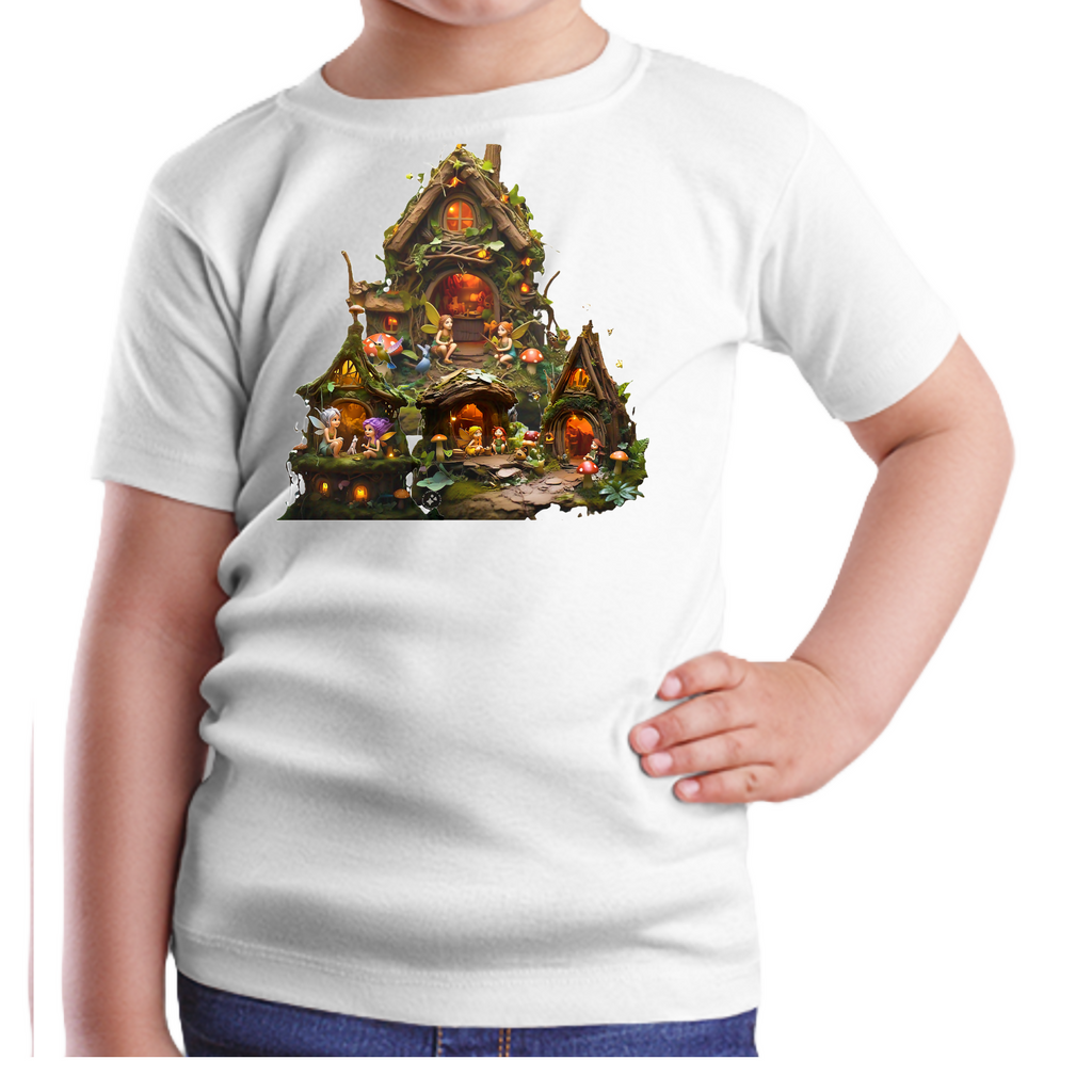 Fairy Village 1 - Unisex Kids T-Shirt (ArtzyAi)