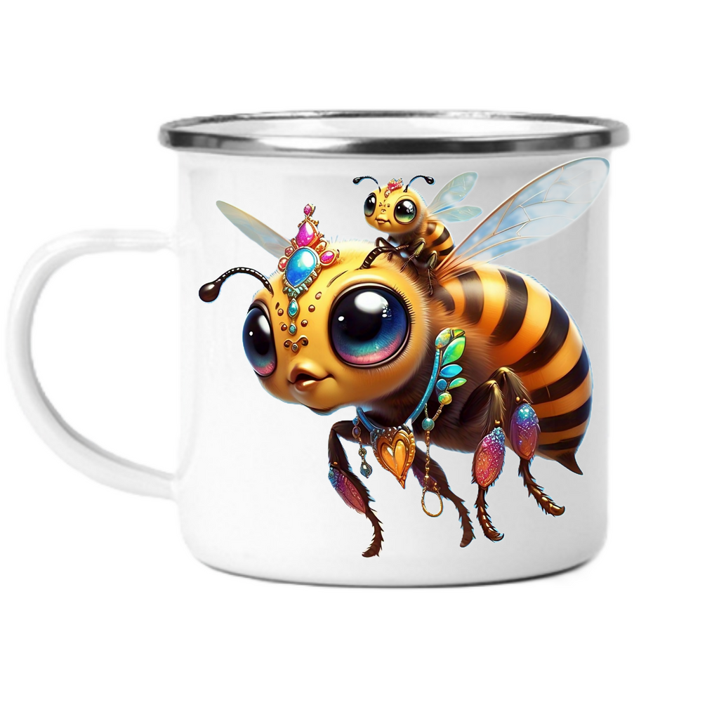 BEE-3 Enamel Mug (ArtzyAi)