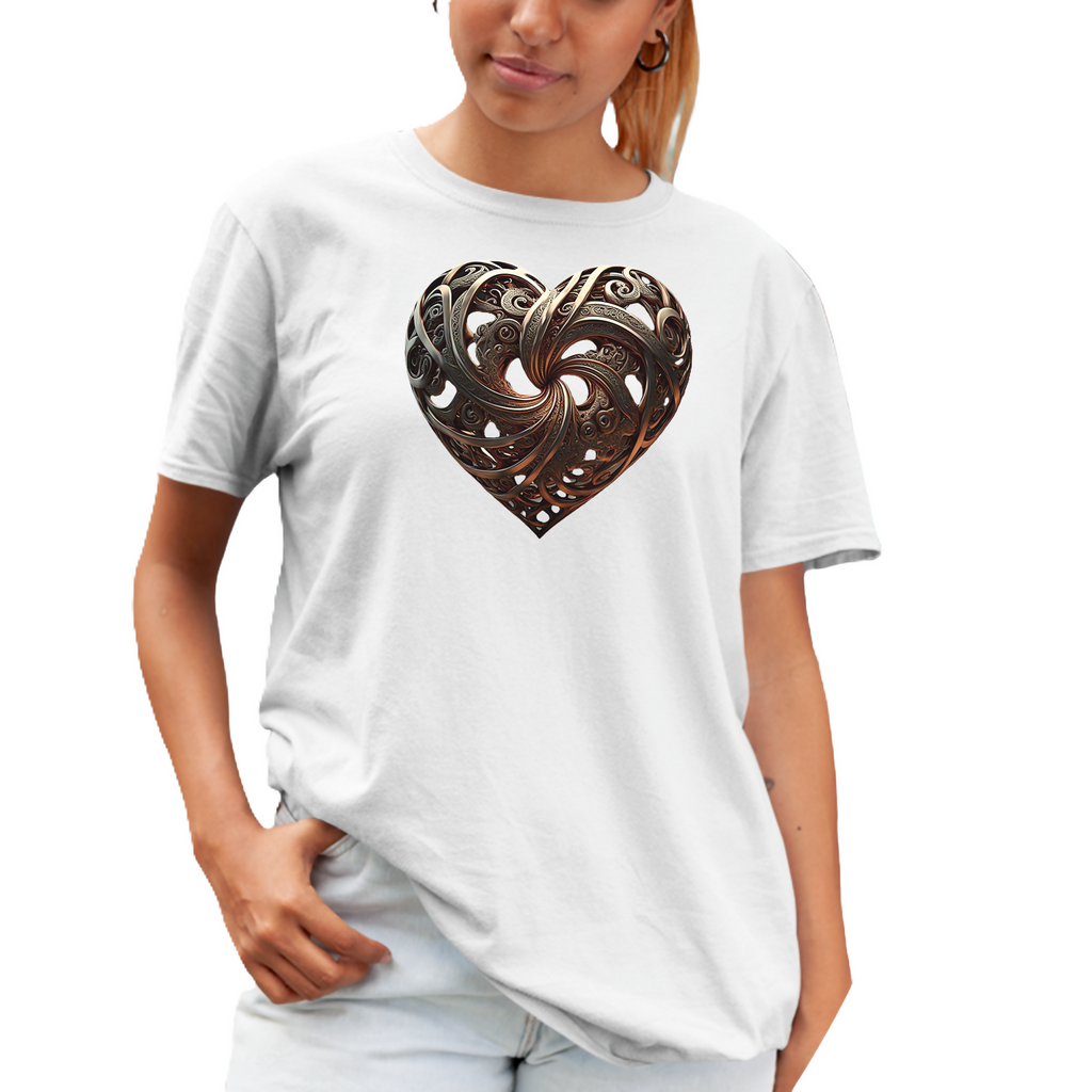 HEART OF GOLD - H Unisex T-Shirt (ArtzyAI)