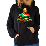 Green and Gold Rugby Players nr1 - Unisex Hoodie (Tackle and Try)