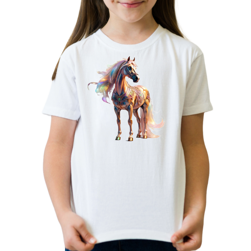 Horse Love 2 - Unisex Kids T-Shirt (ArtzyAi)