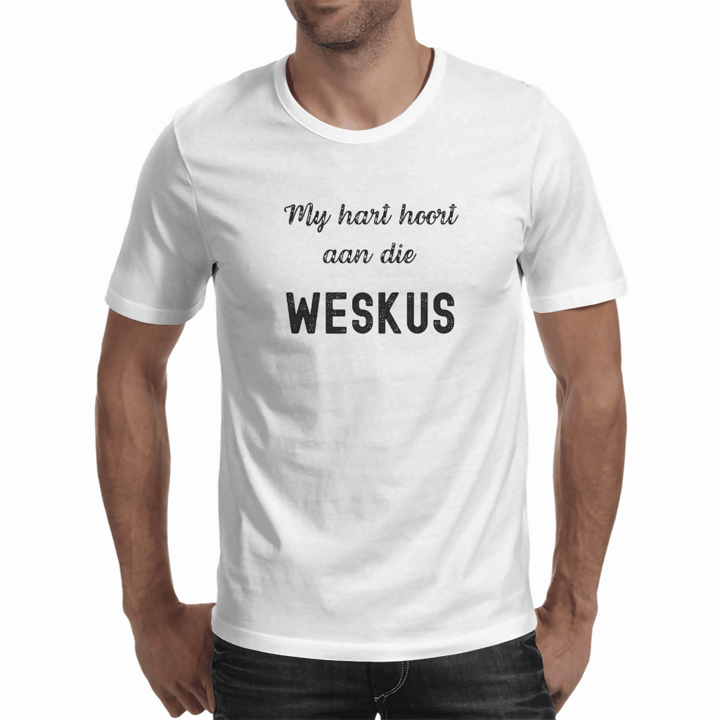 My hart hoort aan die Weskus - Men's t-shirt (Back a Burger)