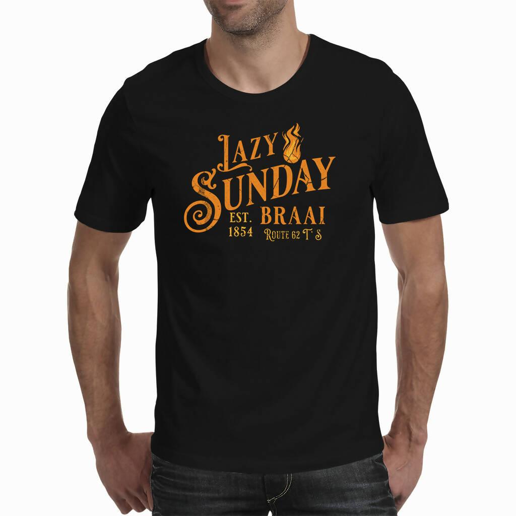 Lazy Sunday Braai - Mens T ' Shirt ( Route 62 T ' S )